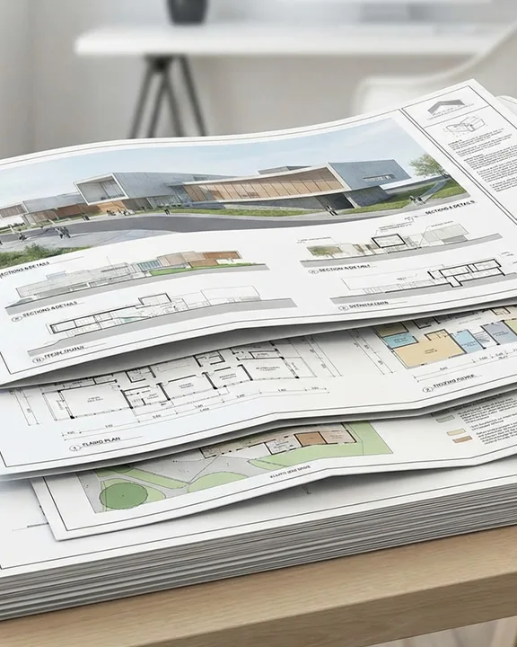PrintMyDrawings architectural printing services for detailed plans, architectural drawings, and construction documents.