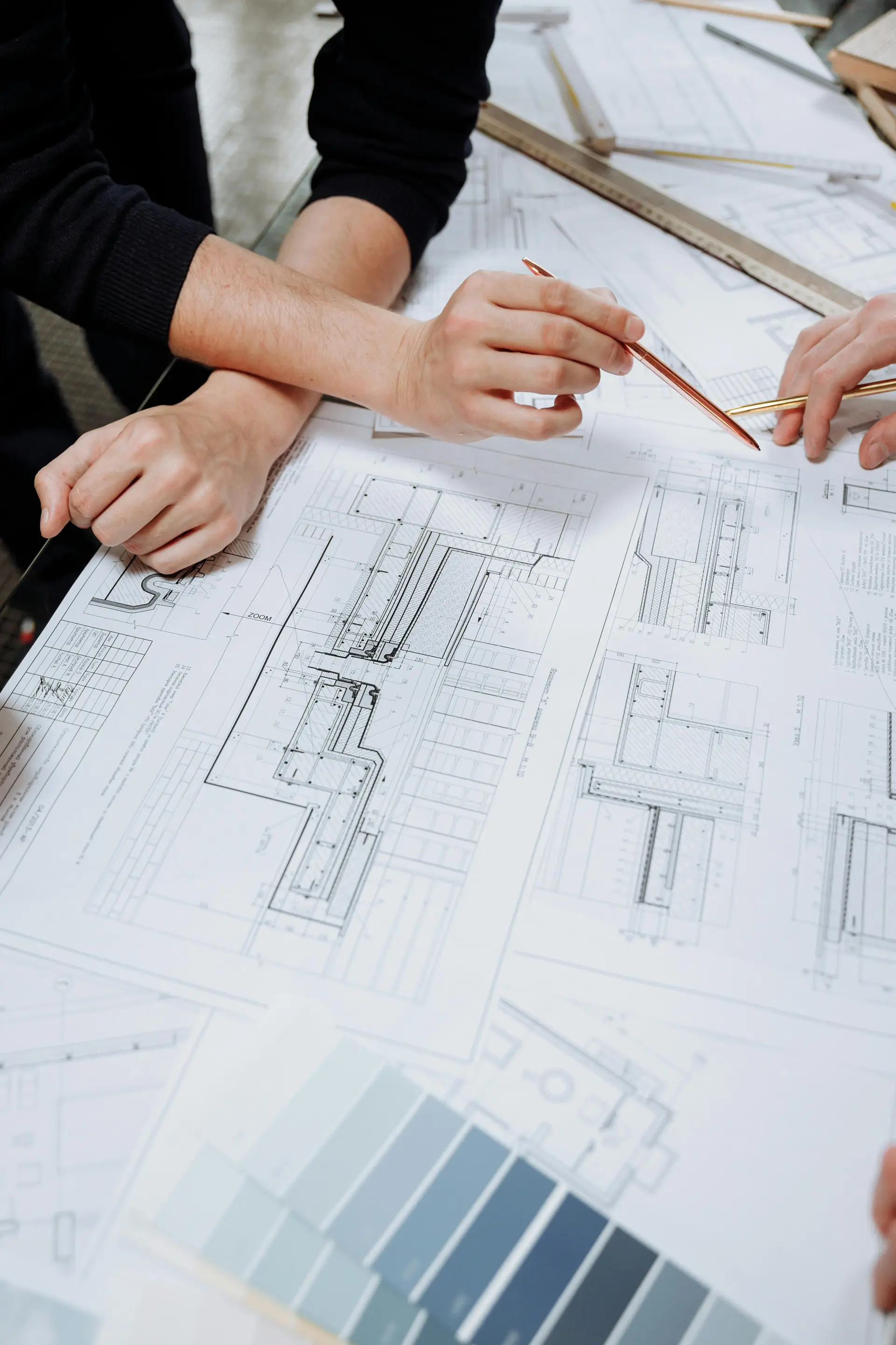 Presentation printing of construction plans