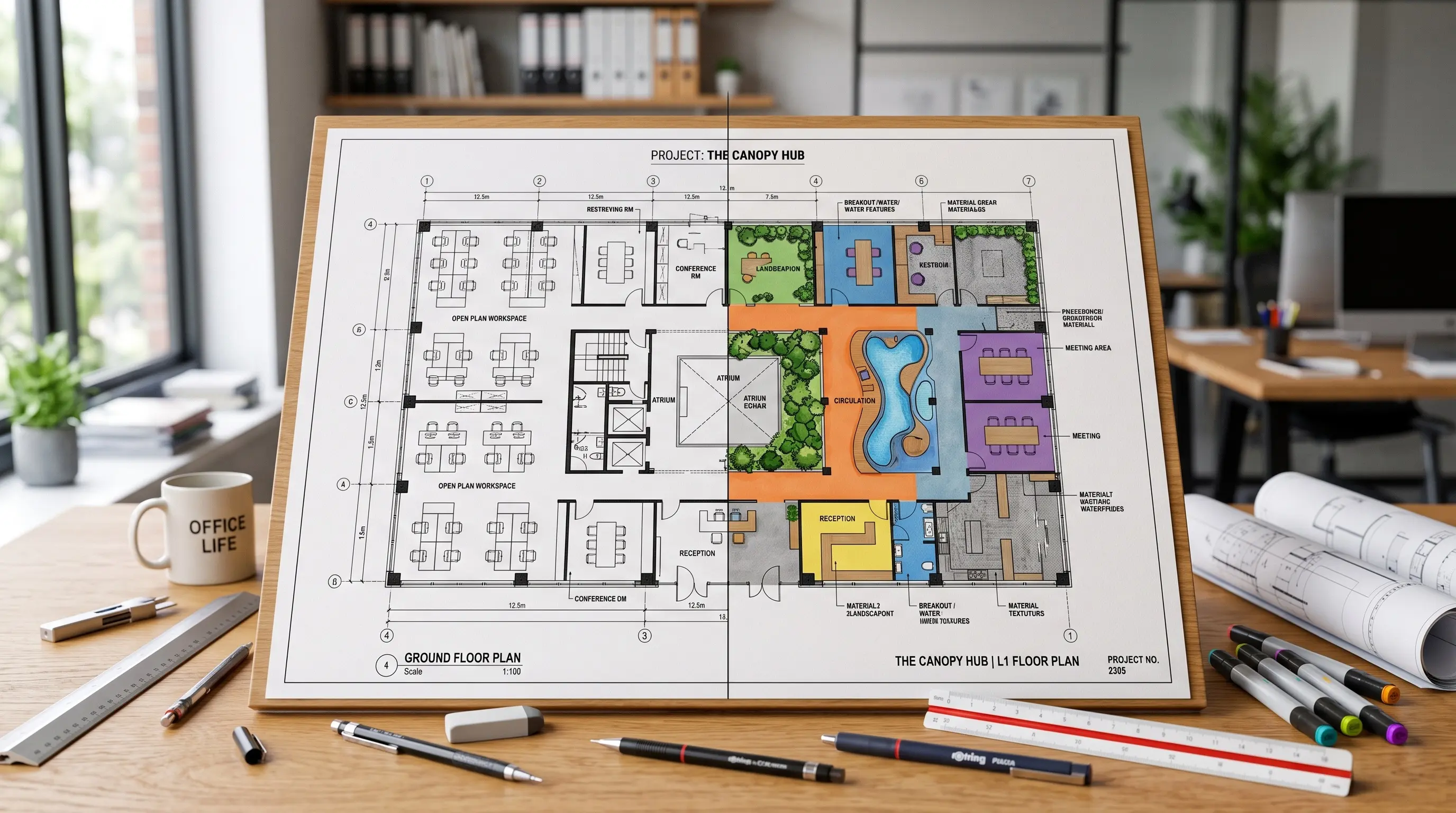 Black Line Printing vs Color Plan Printing: Which is the Best for Construction Projects? - professional printing services