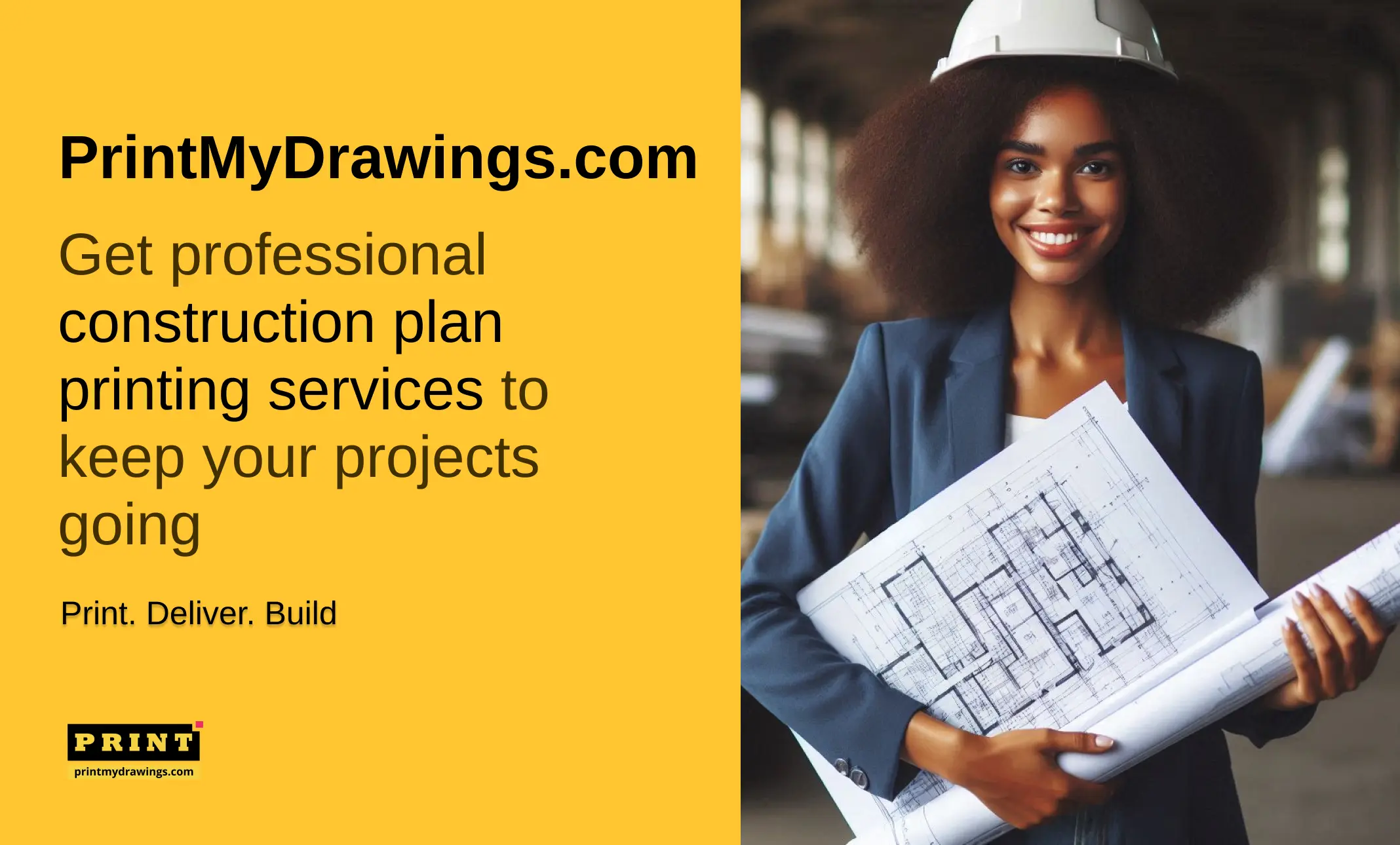 professional construction plan printing services for architects and engineers. Print my drawings.