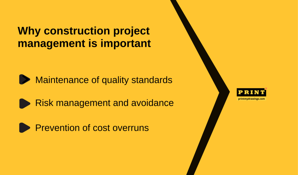 Order 'The Ultimate Guide to Construction Project Management' professionally printed by PrintMyDrawings - perfect for construction plans and project documentation.